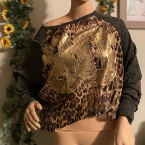 casual cheetah print sheer tee shirt 👚